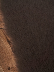 BHS Faux Fur Chocolate 50cm x 90cm Supersoft Rug - Image 5 of 6