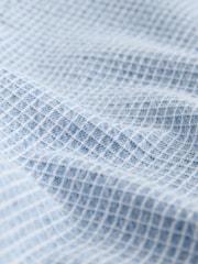 Mid Blue Check Oversize Denim Shirt - Image 2 of 3