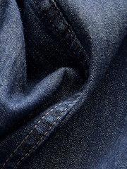 Dark Blue Hook and Eye Fastening Long Sleeve Denim Shirt - Image 3 of 3