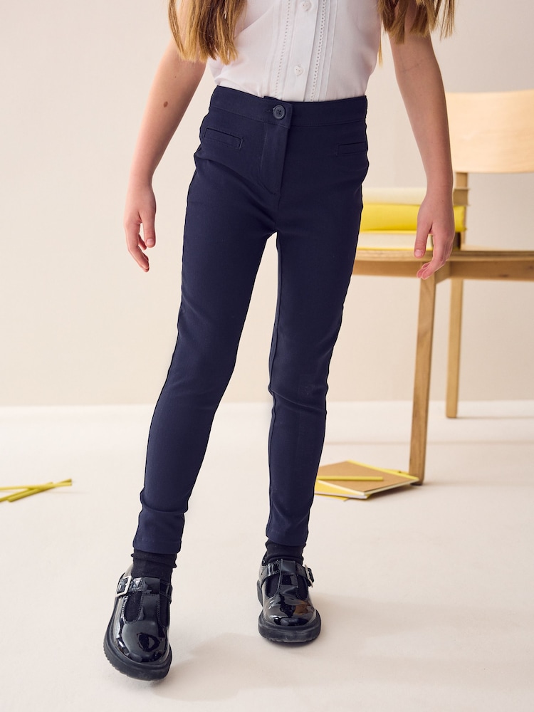 Azul marino - Pantalones pitillo elásticos para el colegio (3 a 18 años) - Imagen 1 de 8