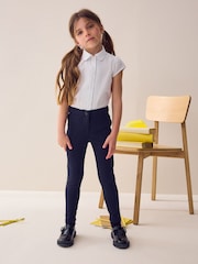 Azul marino - Pantalones pitillo elásticos para el colegio (3 a 18 años) - Imagen 2 de 8