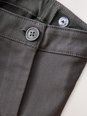 Charcoal Grey Longer Length School Skinny Stretch Trousers (3-18yrs) - Image 6 of 7