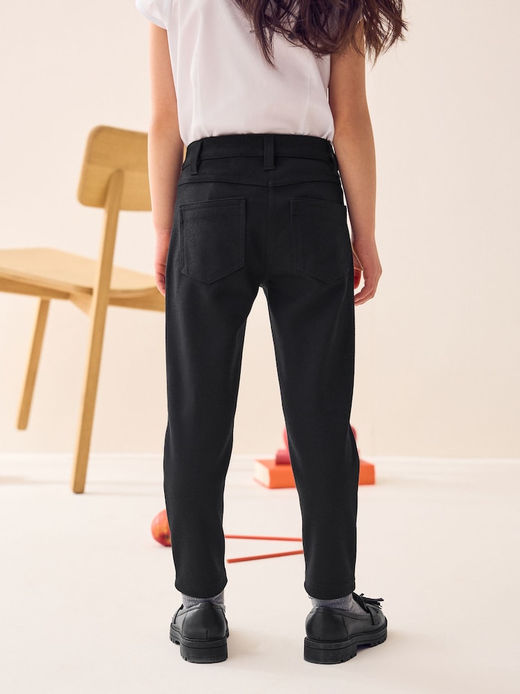 Black Shorter Length School Skinny Stretch Trousers (3-18yrs) - Image 2 of 8