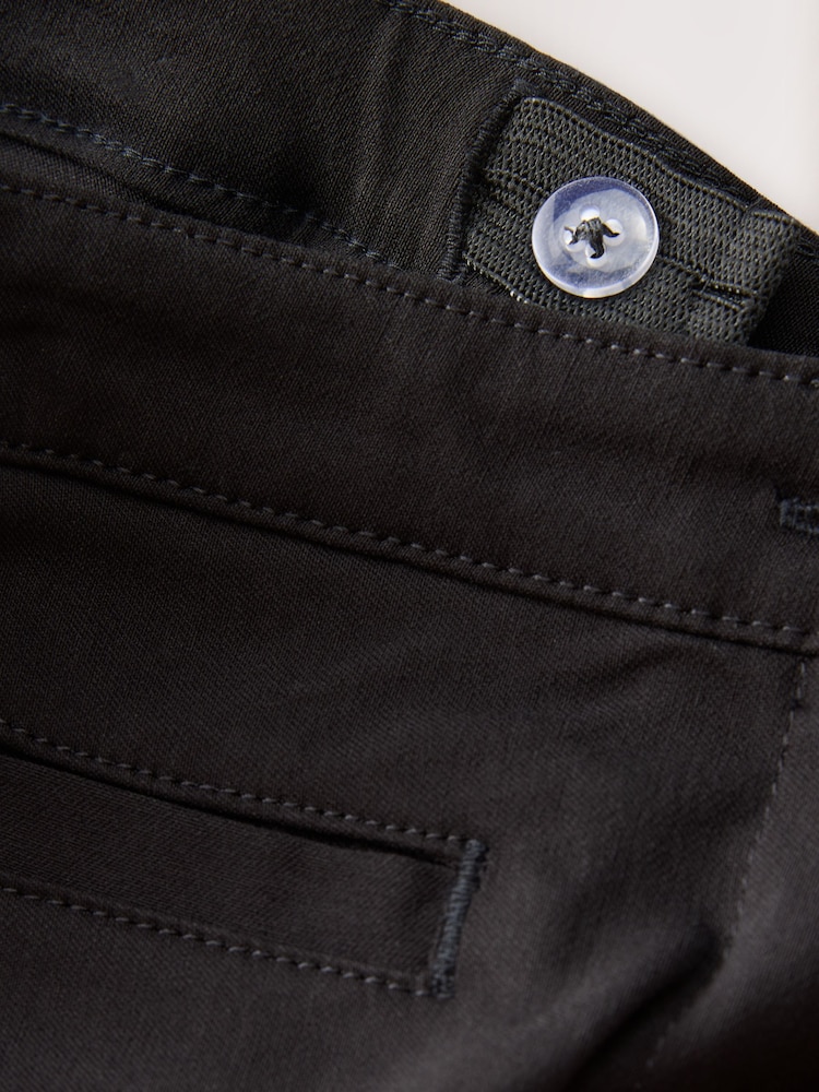 Black Shorter Length School Skinny Stretch Trousers (3-18yrs) - Image 8 of 8