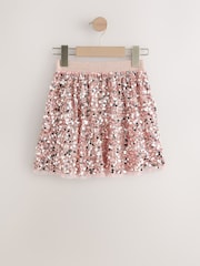 Champagne Gold Sequin Bubble Skirt (3-16yrs) - Image 6 of 8