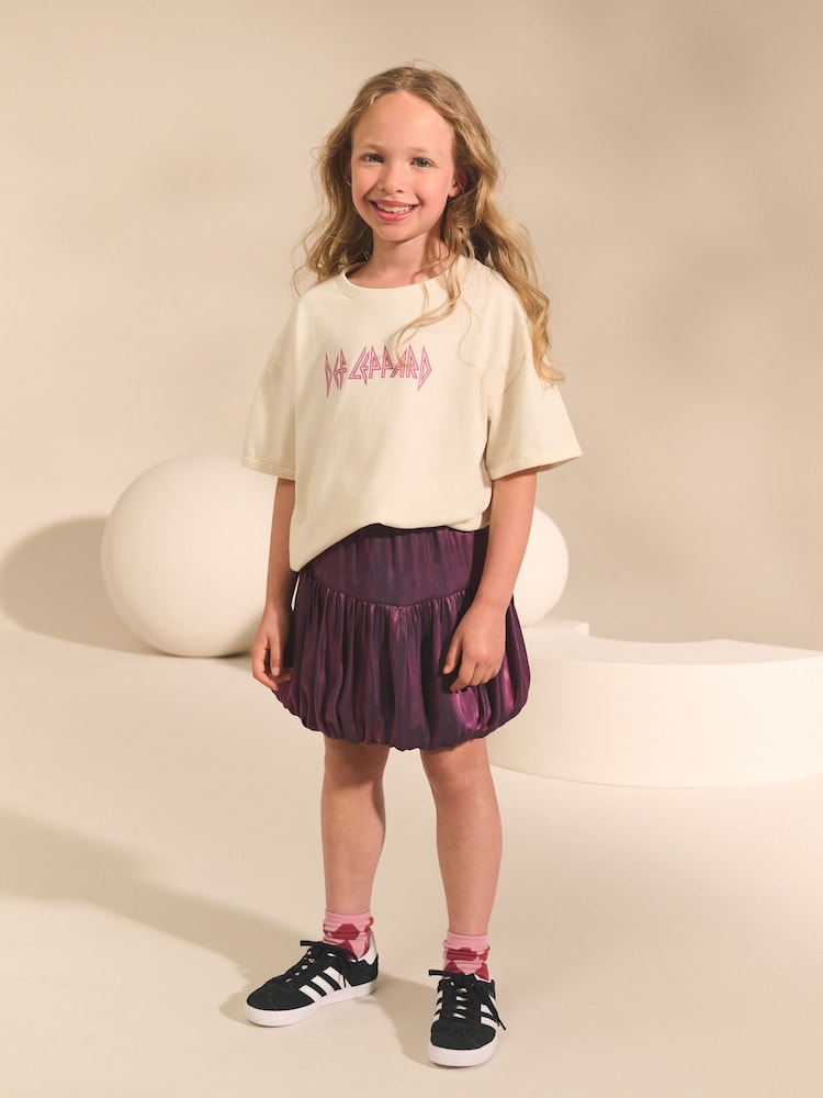 Purple Bubble Hem Skirt (3-16yrs) - Image 4 of 4 Purple Bubble Hem Skirt (3-16yrs) - Image 4 of 4