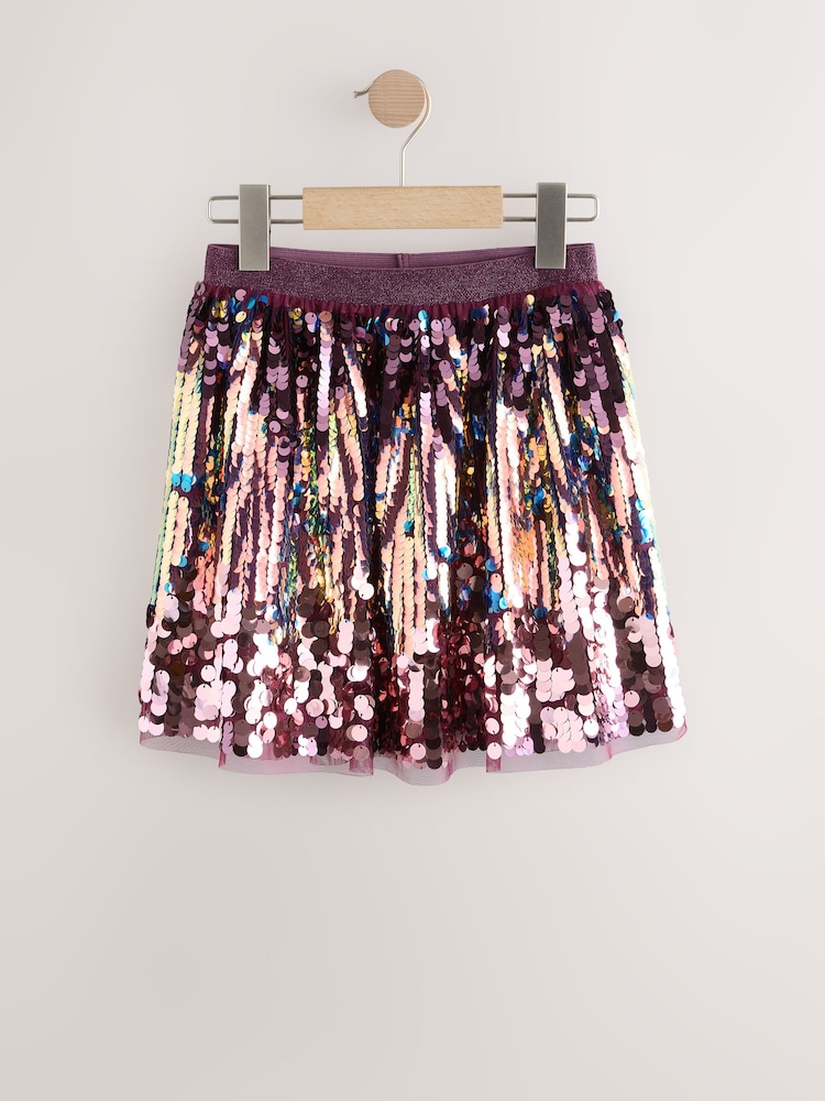 Morado - Ombre Sequin Skirt (3-16yrs) - Imagen 1 de 4