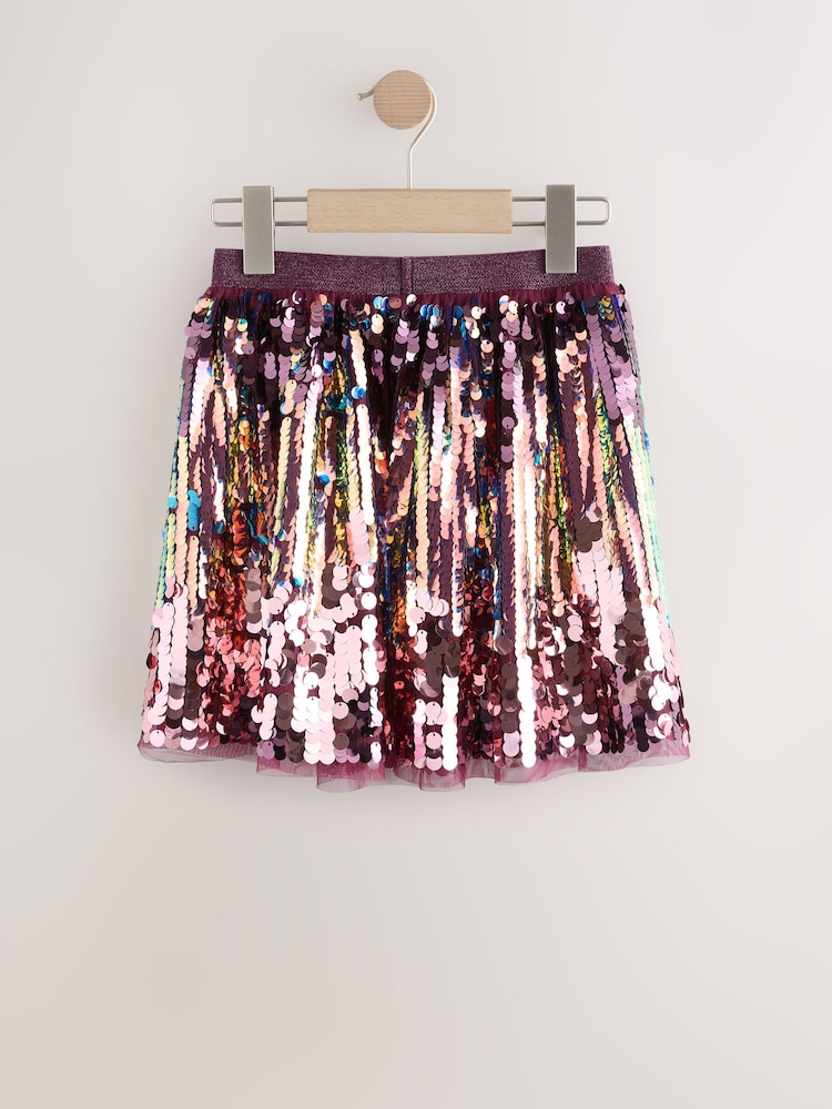 Morado - Ombre Sequin Skirt (3-16yrs) - Imagen 2 de 4