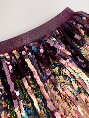 Morado - Ombre Sequin Skirt (3-16yrs) - Imagen 4 de 4