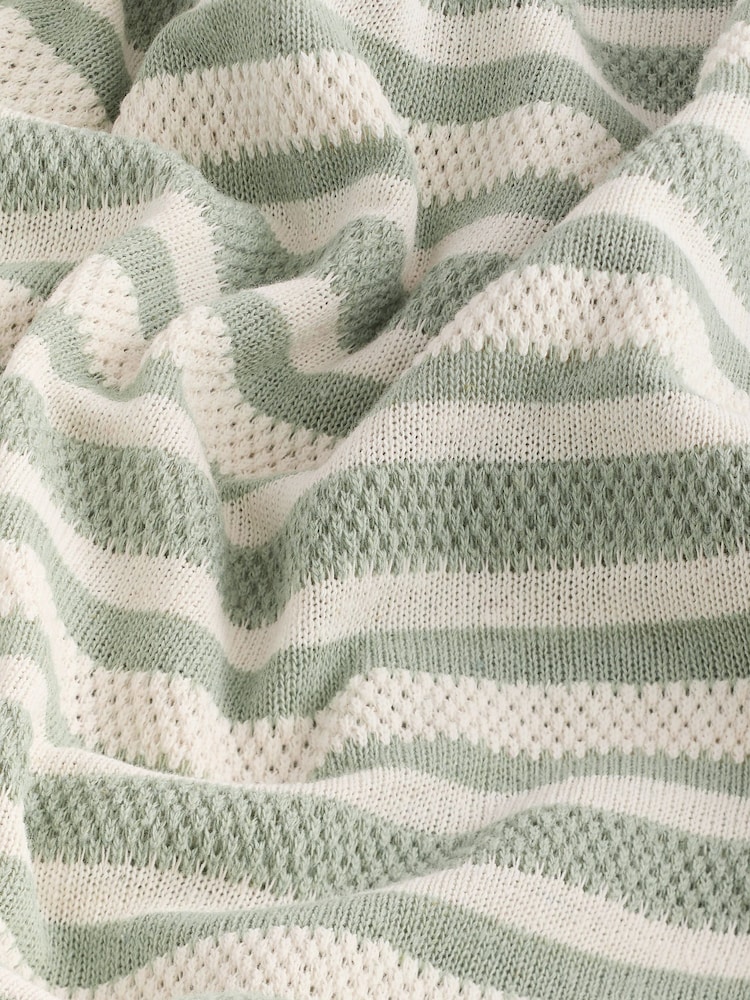 Green Textured Stripe Trophy Polo Shirt - Image 6 of 7