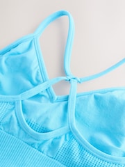 Blå - Sømløs BH-er med stropper - Bilde 11 av 11