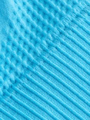 Blue Seamless Strappy Sports Bra - Image 9 of 10