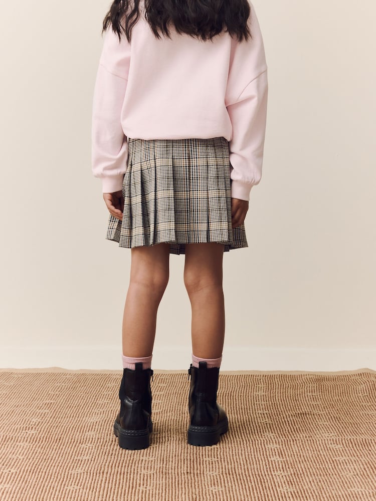 Natural - Check Pleated Skirt (3-16yrs) - Imagen 2 de 8