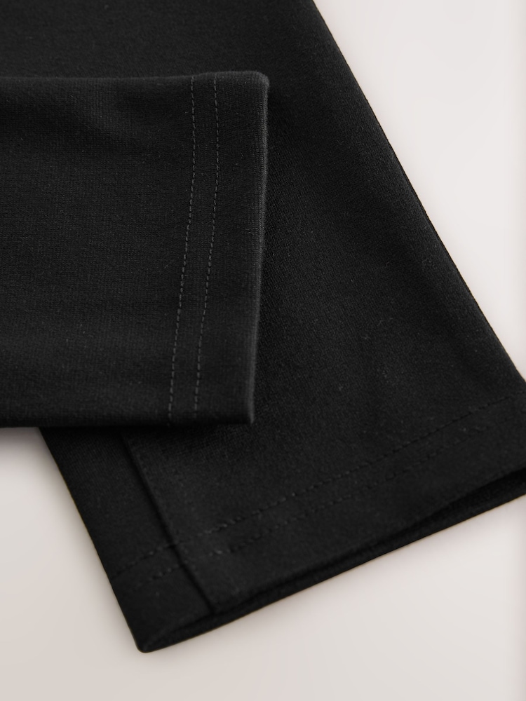 Dark Black - Jersey Stretch Skinny School Trousers (3-18yrs) - Image 4 of 4
