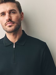 Black Signature Supima® Heavyweight Polo Shirt - Image 1 of 9