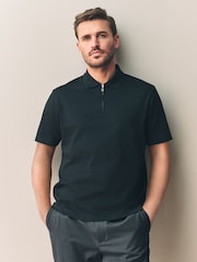 Black Signature Supima® Heavyweight Polo Shirt - Image 5 of 9