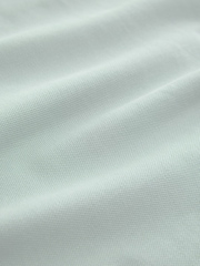 Aqua Blue Short Sleeve Cuban Collar Pique Polo Shirt - Image 8 of 8