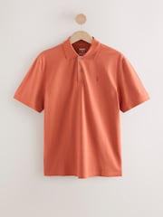 Naranja - Corte estándar - Polo de manga corta de piqué - Imagen 4 de 5