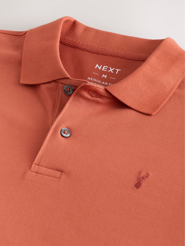 Naranja - Corte estándar - Polo de manga corta de piqué - Imagen 5 de 5