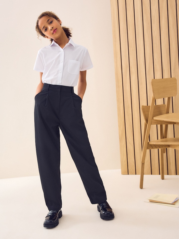 Schwarz - Barrel Leg School Trousers (9-18yrs) - Bild 2 von 5