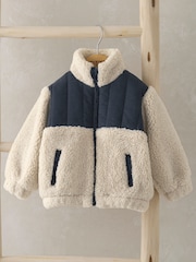 Mamas & Papas Fleece 100% Cotton Jacket - Image 1 of 2
