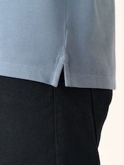 Airforce Blue Regular Fit Short Sleeve Pique Polo Shirt - Image 5 of 8