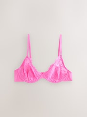 Cream/Pink/Green Non Pad Full Cup Lace Bras 3 Pack - Image 11 of 14