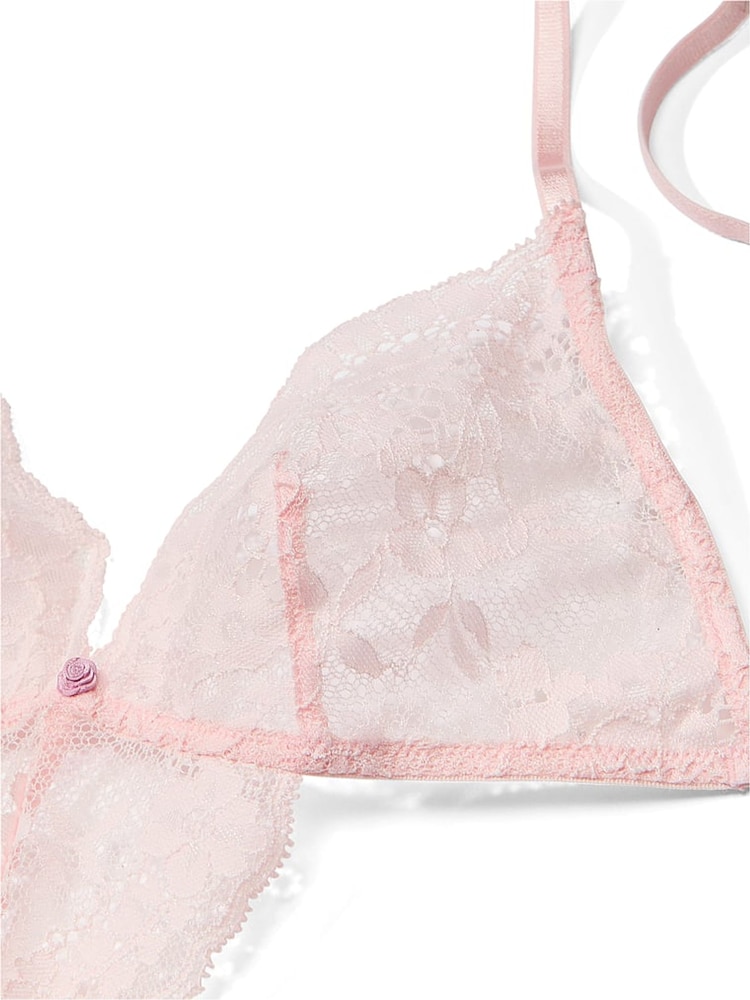 Victoria's Secret Purest Pink Lace Bodysuit - Image 4 of 4