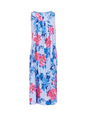 Cyberjammies Blue Lyla Floral Print Bus Long Nightdress - Image 4 of 4