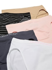 Wit/huidskleur/roze/zwart - Victoria's Secret set van 5 slips - Image 2 of 4