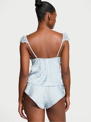 Victoria's Secret Palest Blue Butterfly Tease Satin Cami Set - Image 2 of 2
