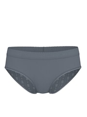 Victoria's Secret Dark Steel Grey Hipster Logo Pointelle Knickers - Image 3 of 3