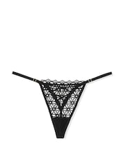 Zwart - Victoria's Secret slip met kanten madeliefjes - Image 3 of 3