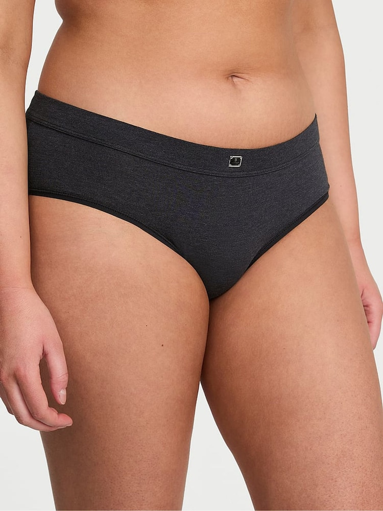 Zwart vervaagd - Victoria's Secret - Katoenen slip met logo - Image 1 of 3