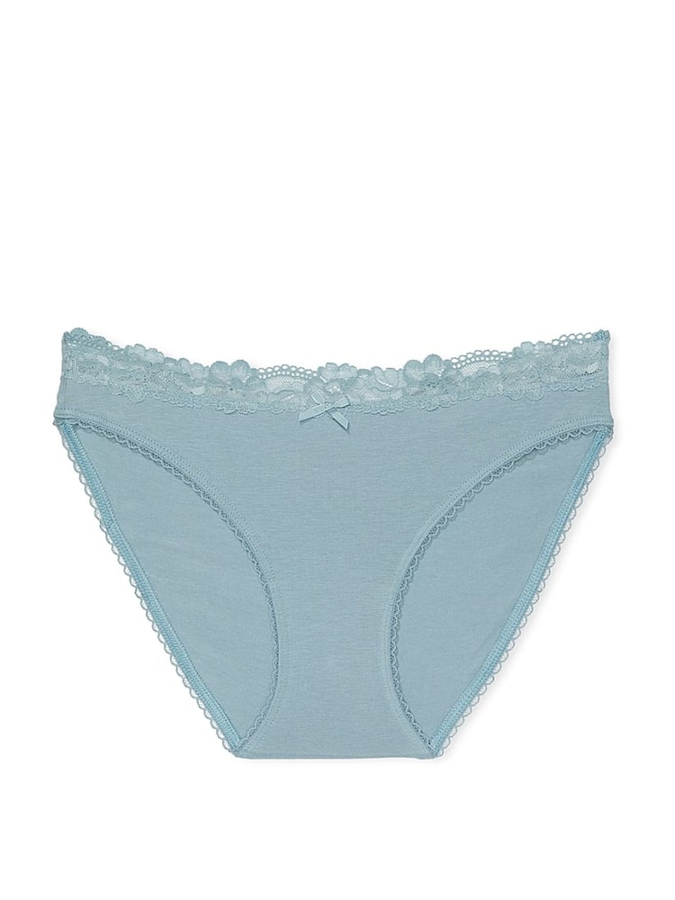 Victoria's Secret Jupiter Blue Bikini Lace Waist Knickers - Image 3 of 3