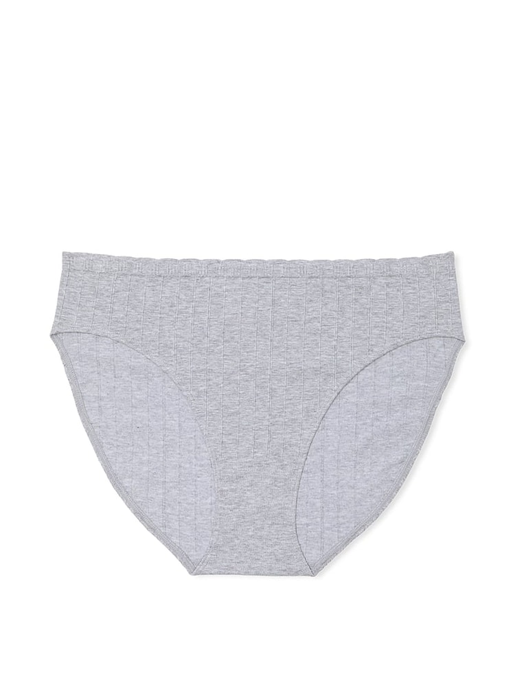 Victoria's Secret Grey Heather Brief Ribbed Knickers - Image 3 of 3