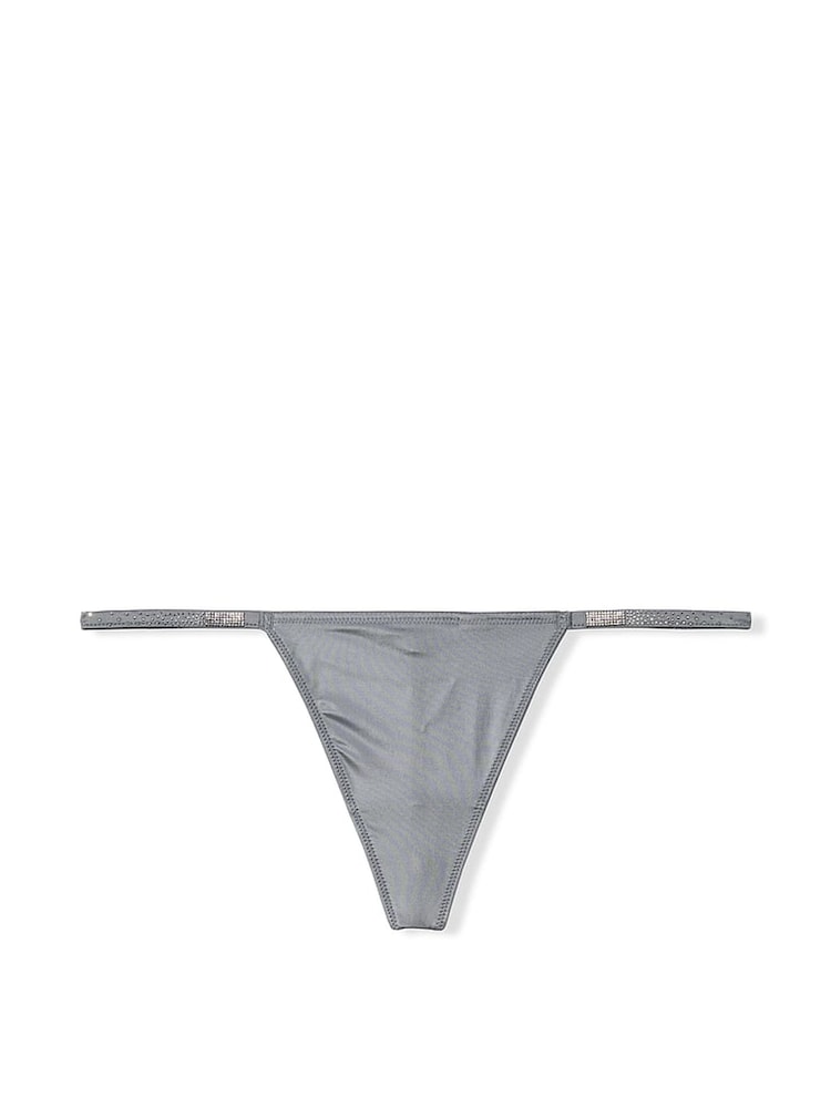 Victoria's Secret Asteroid Grey G String Scattered Shine Strap Knickers - Image 3 of 3