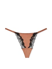 Victoria's Secret Caramel Nude G String Lace Trim Knickers - Image 3 of 3