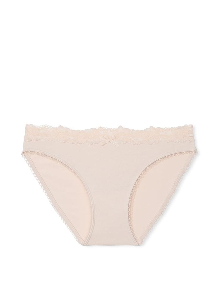 Victoria's Secret Marzipan Nude Bikini Lace Waist Knickers - Image 3 of 3