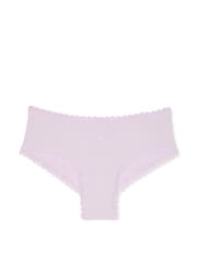 Victoria's Secret Delicate Violet Purple Cheeky Cotton Pointelle Knickers - Image 3 of 3
