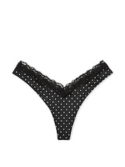 Zwart gestipt - Victoria's Secret slipje met kanten afwerking - Image 3 of 3