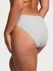 Victoria's Secret Grey Heather Bikini Ribbed Knickers - Image 2 of 3