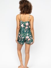 Cyberjammies Green Flamingo Cami and Shorts Set - Image 2 of 3