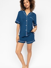طقم من شورت جيرسيه بياقة ريفير من Cyberjammies - صورة 1 من 2