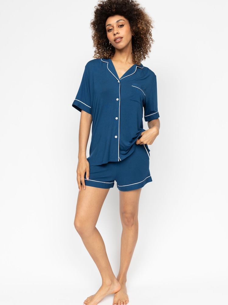 طقم من شورت جيرسيه بياقة ريفير من Cyberjammies - صورة 2 من 2