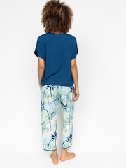 Cyberjammies Blue Slouch Top Watercolour Landscape Pyjama Top - Image 2 of 3