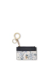 Victoria's Secret White Floral Card Holder Keyring - Image 1 of 2