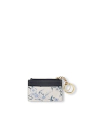 Victoria's Secret White Floral Card Holder Keyring - Image 2 of 2