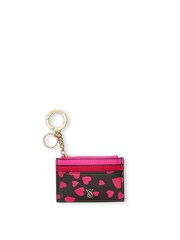 Victoria's Secret Pink Hearts Card Holder Keyring - Image 1 of 2