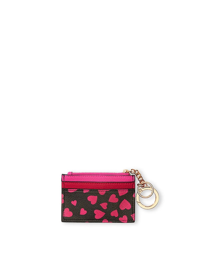 Victoria's Secret Pink Hearts Card Holder Keyring - Image 2 of 2